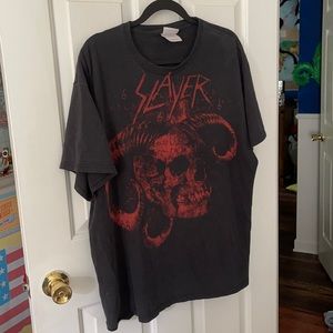 Vintage slayer band metal  concert tee
